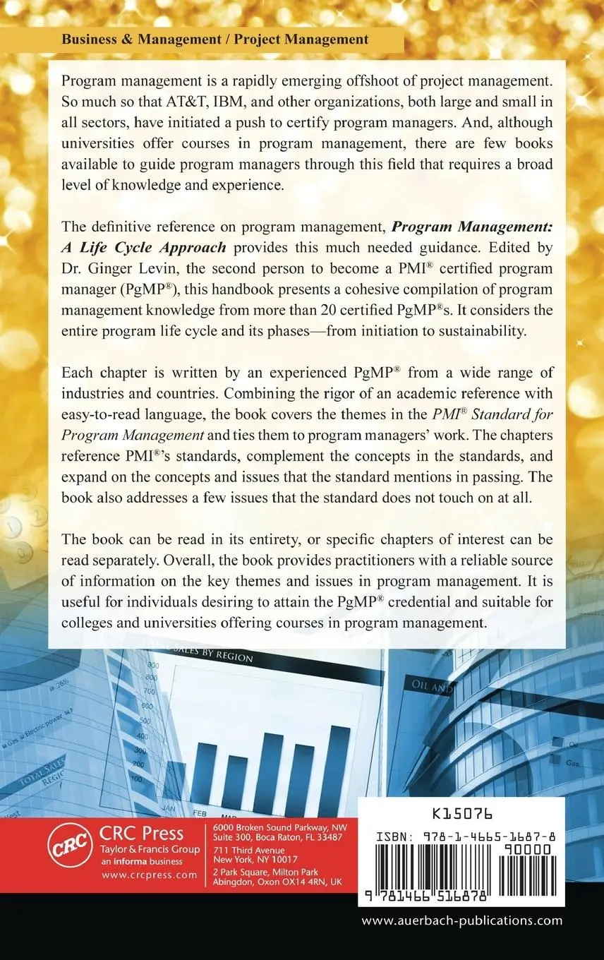 Rückseite: 9781466516878 | Program Management | A Life Cycle Approach | Ginger Levin | Buch