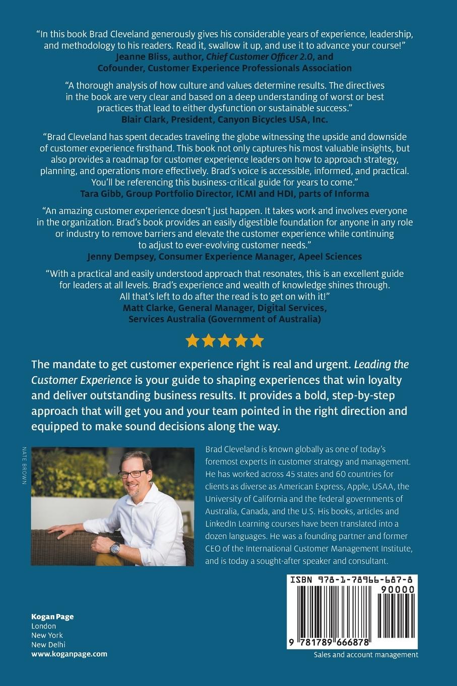 Rückseite: 9781789666878 | Leading the Customer Experience | Brad Cleveland | Taschenbuch | 2021