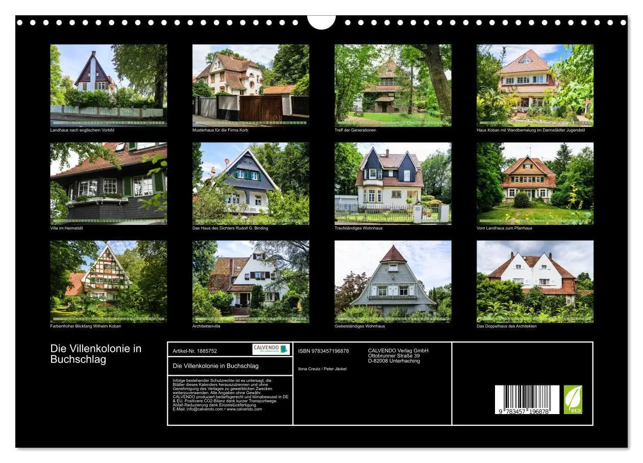 Bild: 9783457196878 | Die Villenkolonie in Buchschlag (Wandkalender 2025 DIN A3 quer),...
