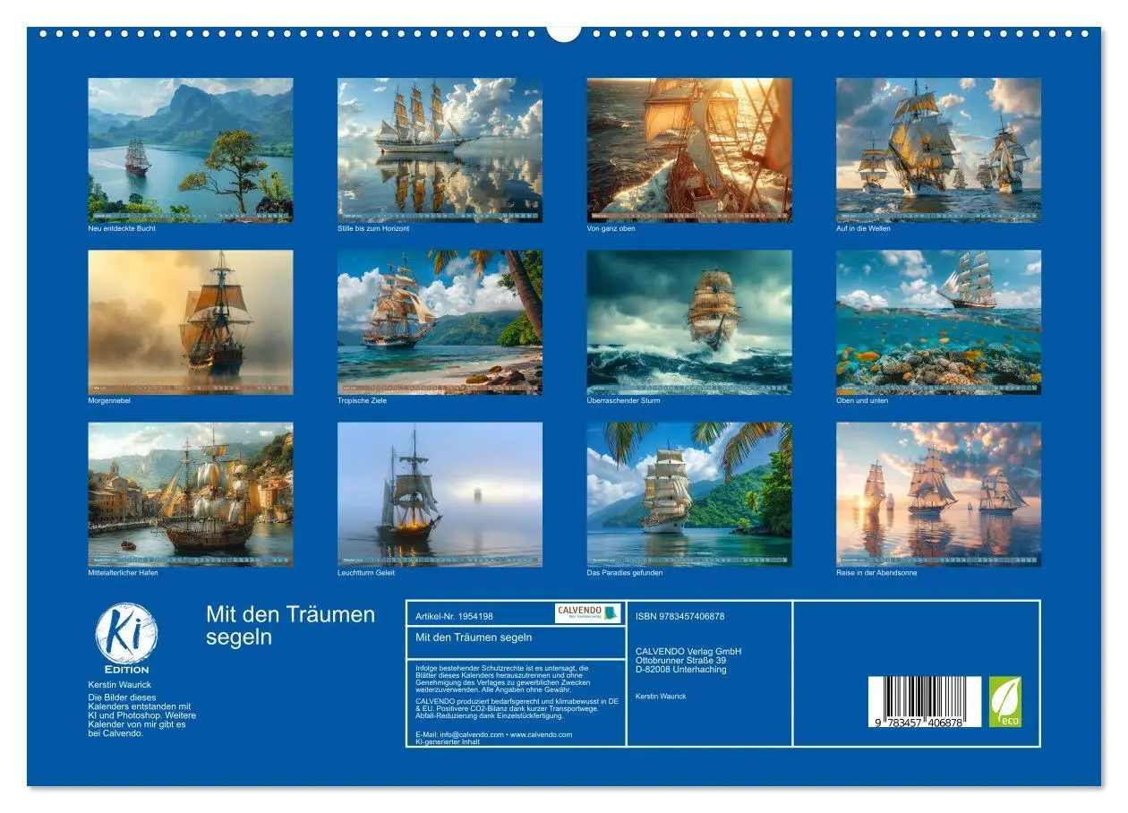 Bild: 9783457406878 | Mit den Träumen segeln (hochwertiger Premium Wandkalender 2026 DIN...
