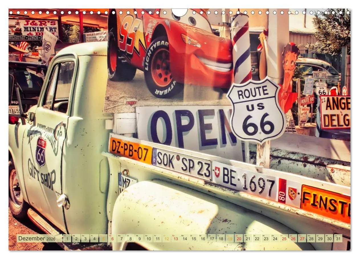 Bild: 9783457956878 | Nostalgie auf 2451 Meilen - Route 66 (Wandkalender 2026 DIN A3...