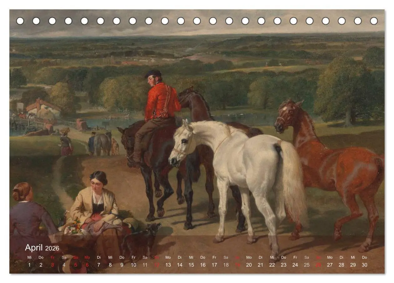 Bild: 9783516116878 | Pferde-Ölgemälde - Die Kunst der alten Meister (Tischkalender 2026...