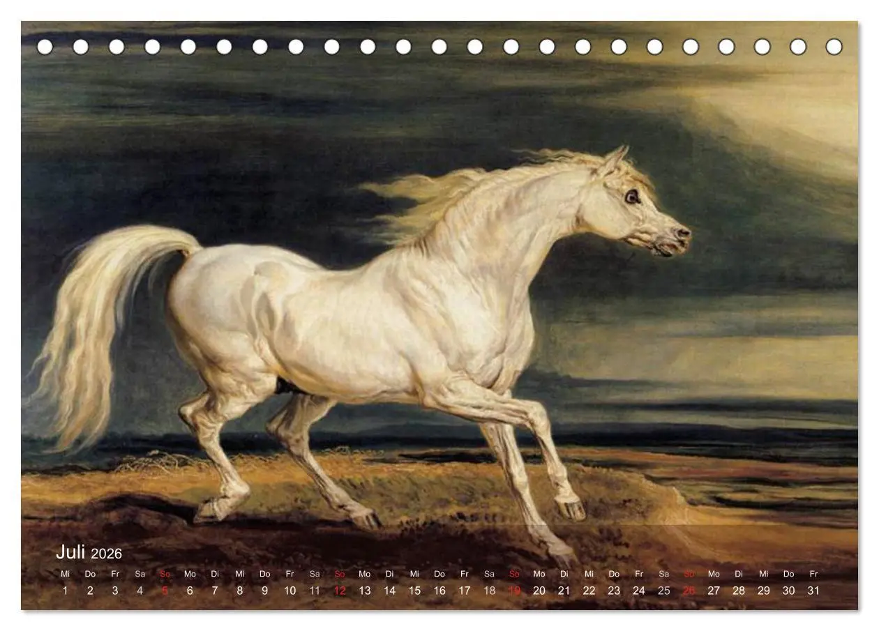 Bild: 9783516116878 | Pferde-Ölgemälde - Die Kunst der alten Meister (Tischkalender 2026...