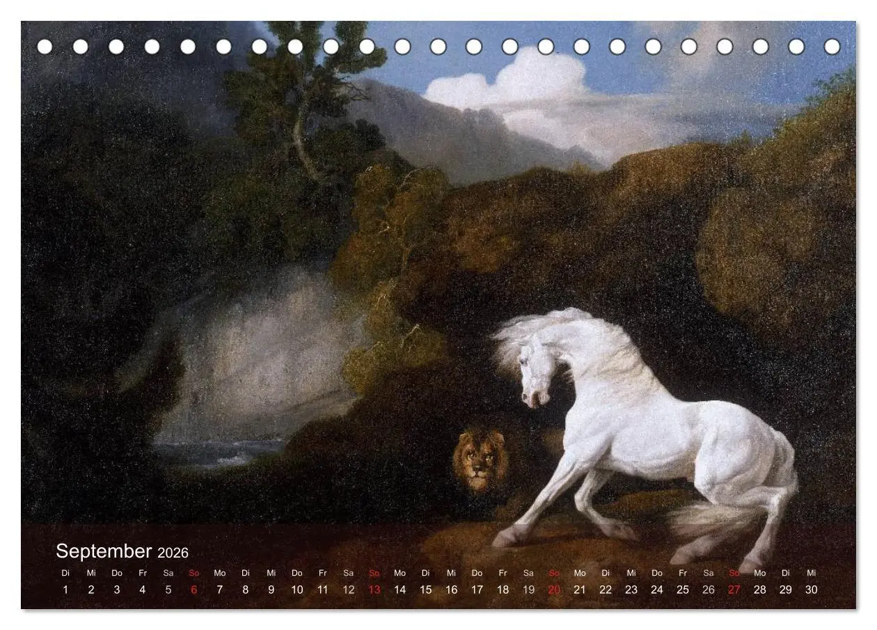 Bild: 9783516116878 | Pferde-Ölgemälde - Die Kunst der alten Meister (Tischkalender 2026...