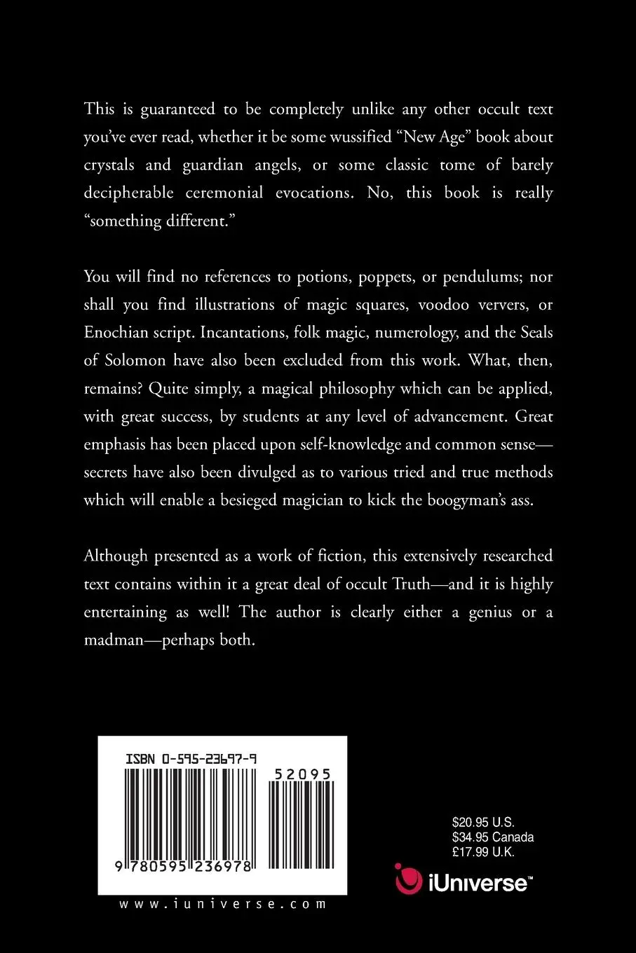Rückseite: 9780595236978 | Arcane Lore | Scribe 27 | Taschenbuch | Kartoniert / Broschiert | 2002