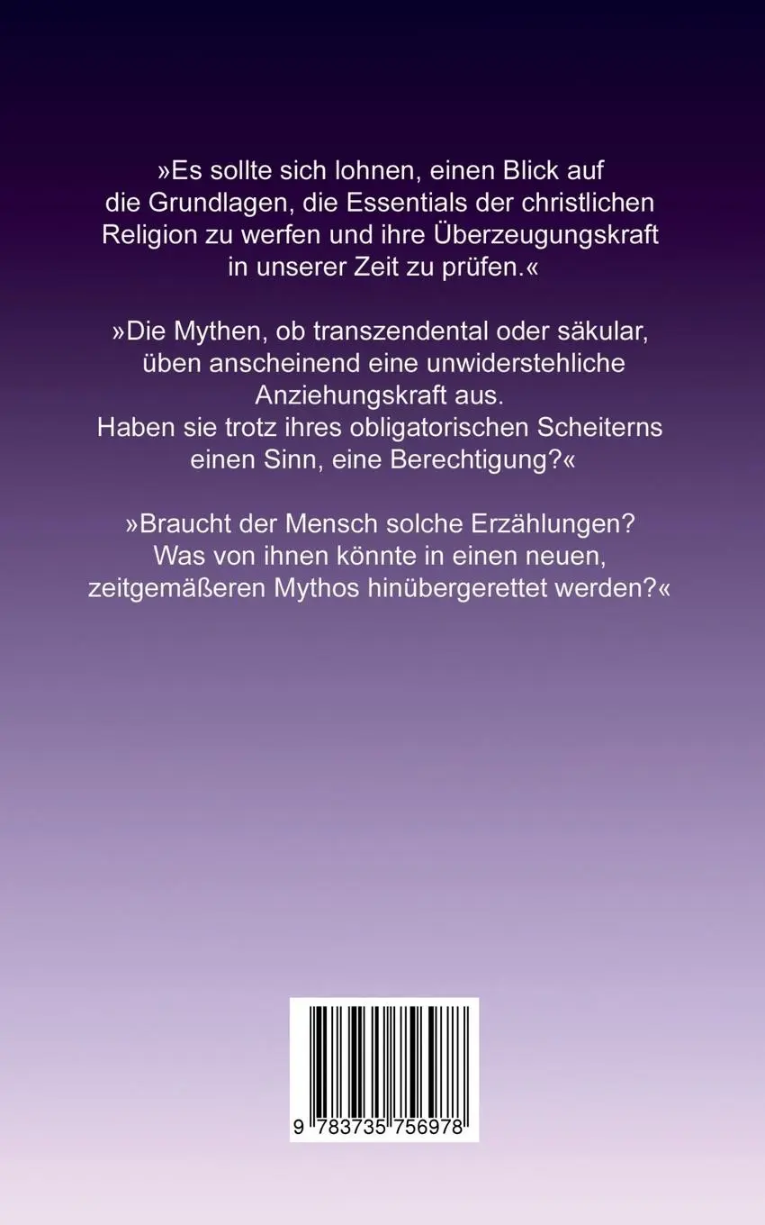 Rückseite: 9783735756978 | Christentum adieu! | Das leise Sterben eines Mythos | Thomas Ebersberg
