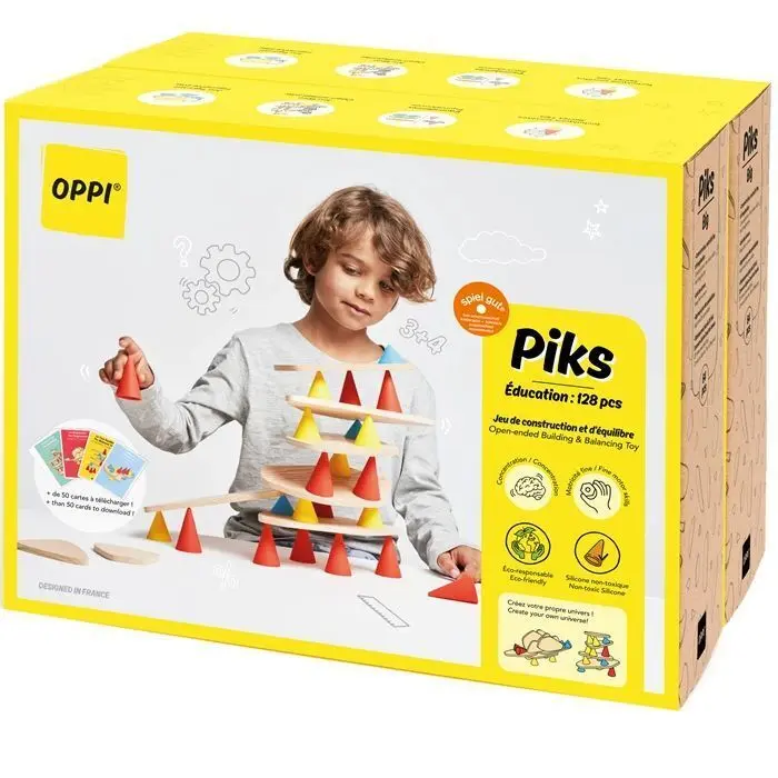Cover: 3770012737078 | OPPI TOYS - Piks Stapelspielzeug Lernset 129-teilig | Deutsch | 2024