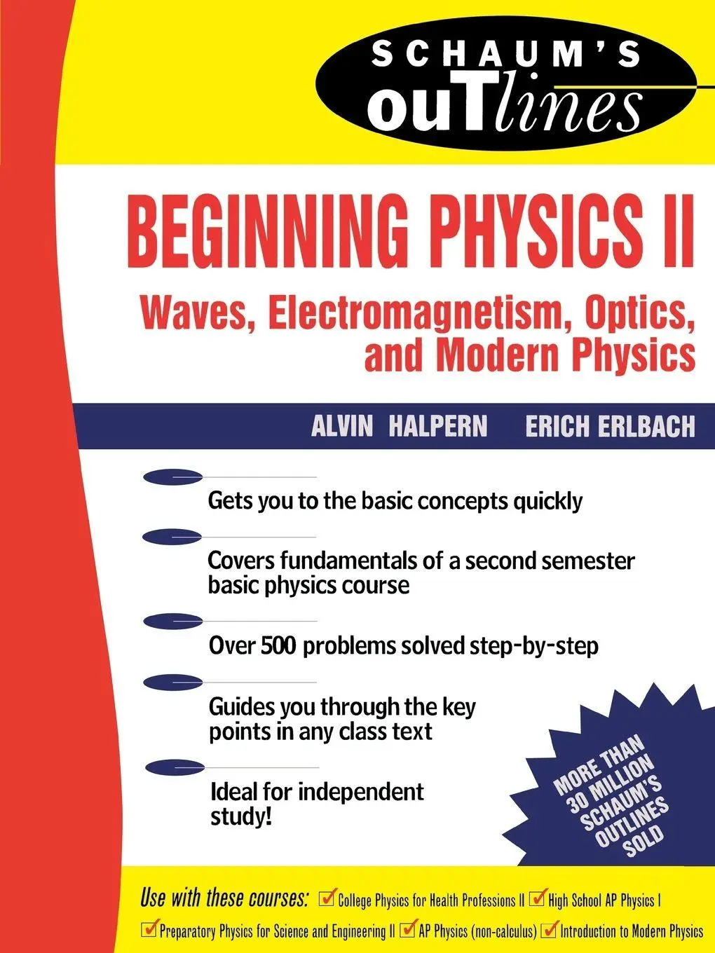 Cover: 9780070257078 | Schaum's Outline of Beginning Physics II | Alvin Halpern (u. a.)
