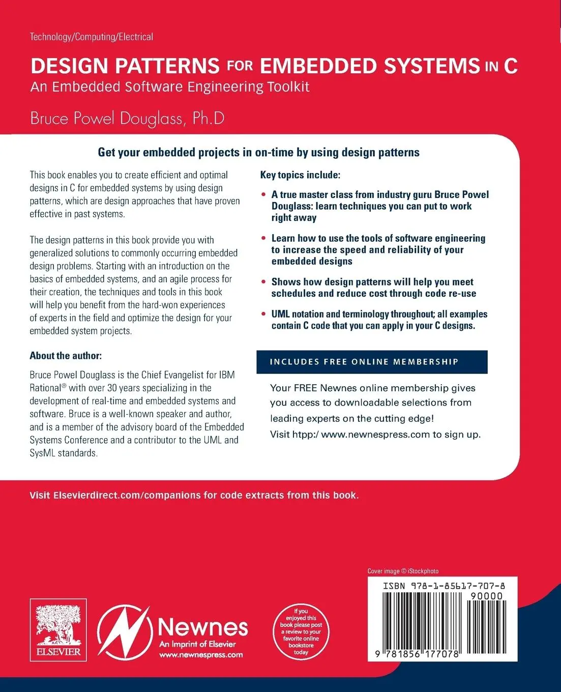 Rückseite: 9781856177078 | Design Patterns for Embedded Systems in C | Bruce Powel Douglass