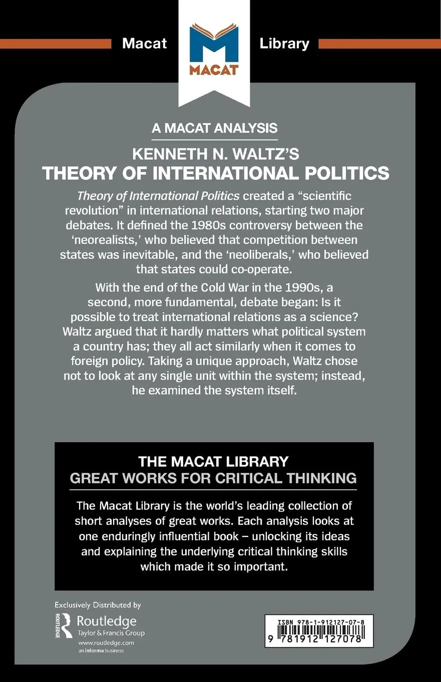 Rückseite: 9781912127078 | An Analysis of Kenneth Waltz's Theory of International Politics | Buch