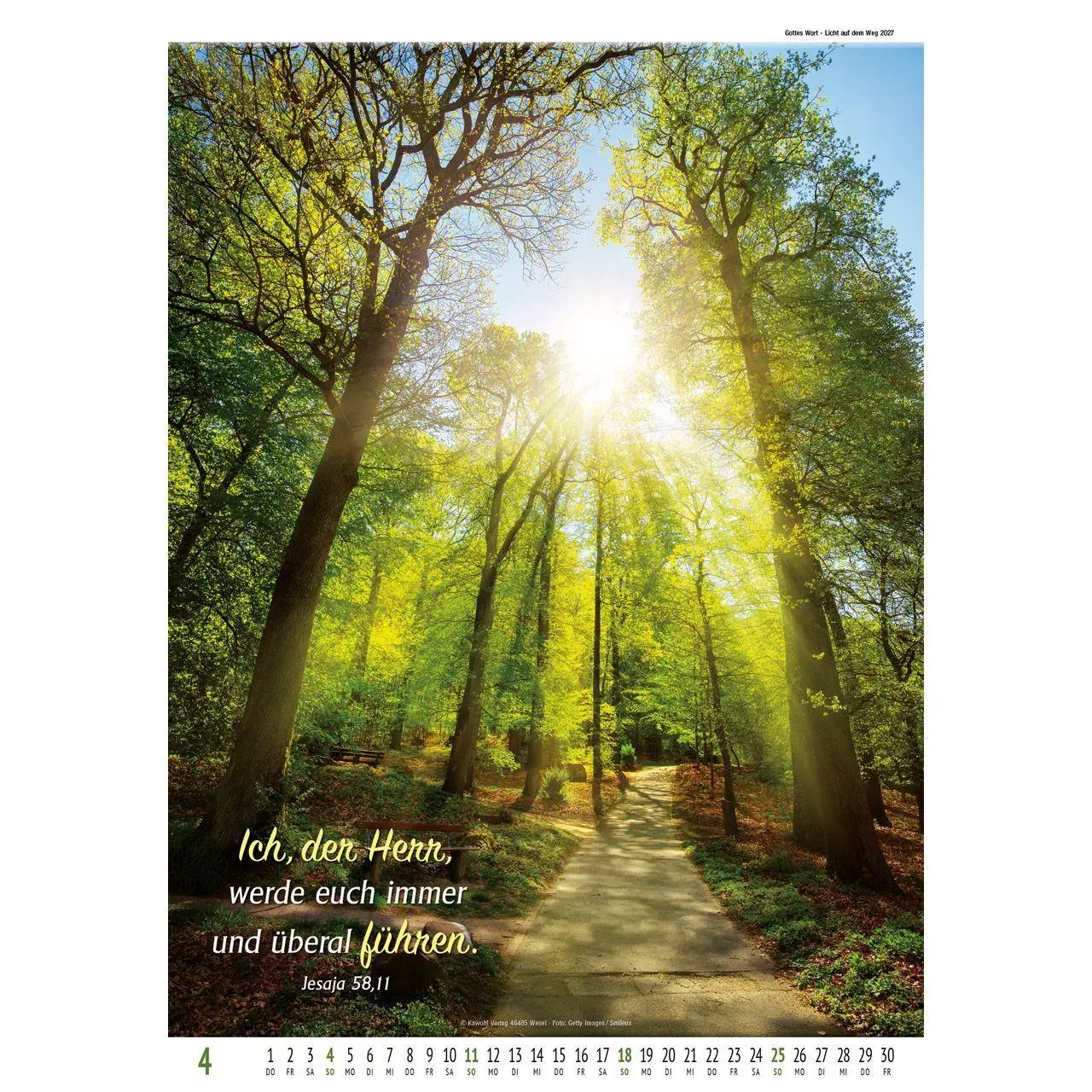 Bild: 9783754837078 | Gottes Wort - Licht auf dem Weg 2027 | Wandkalender | Kalender | 14 S.