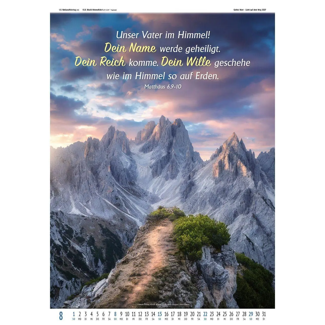Bild: 9783754837078 | Gottes Wort - Licht auf dem Weg 2027 | Wandkalender | Kalender | 14 S.