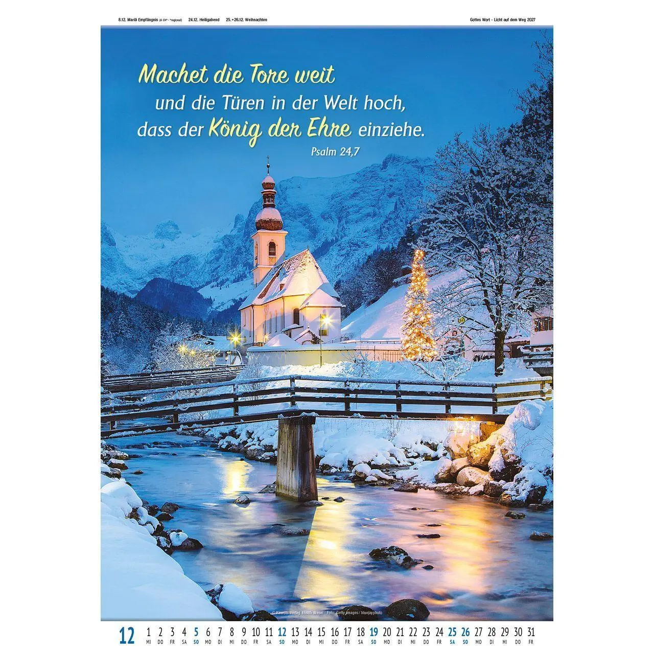Bild: 9783754837078 | Gottes Wort - Licht auf dem Weg 2027 | Wandkalender | Kalender | 14 S.