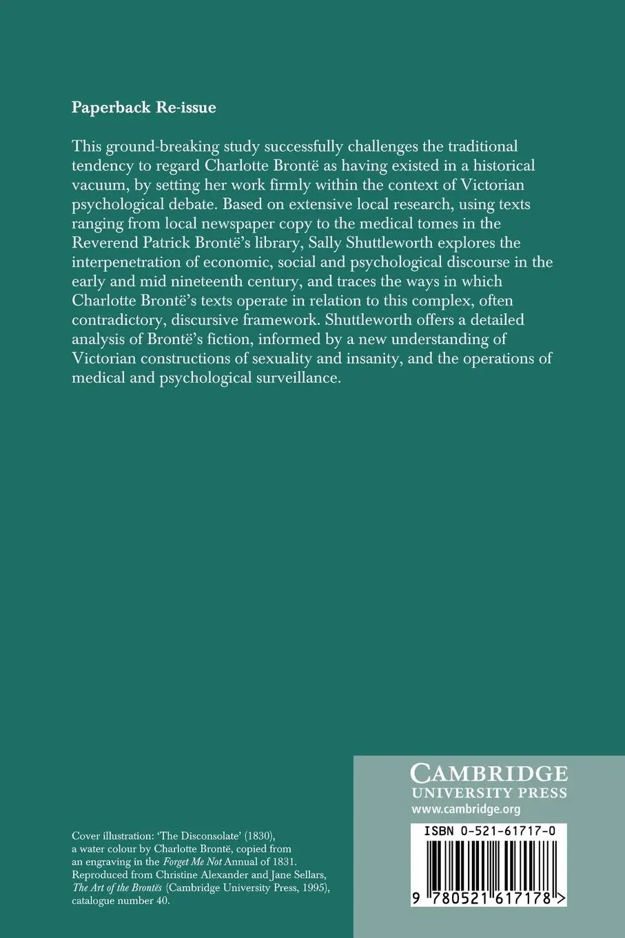 Rückseite: 9780521617178 | Charlotte Bronte and Victorian Psychology | Sally Shuttleworth | Buch