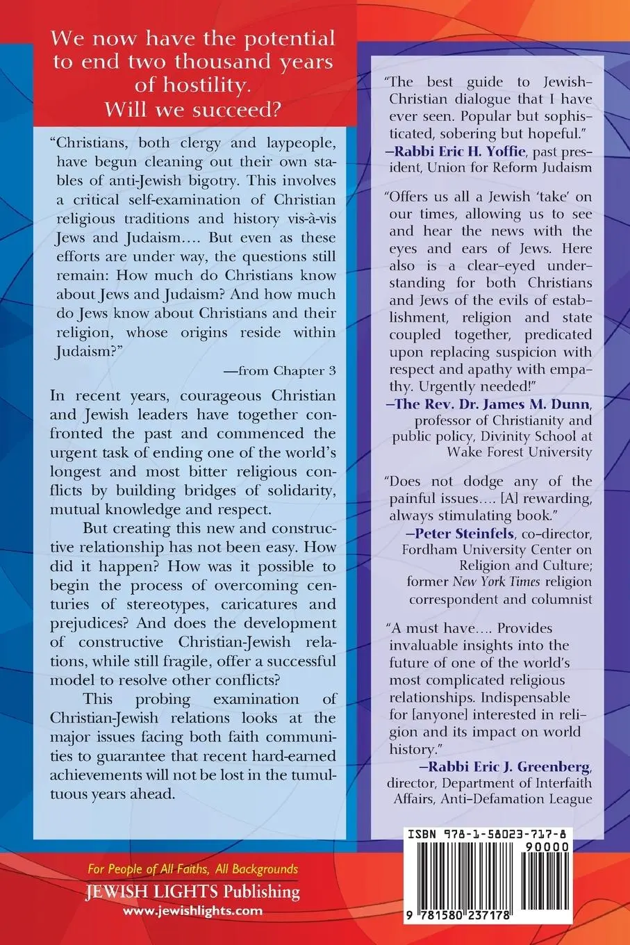 Rückseite: 9781580237178 | Christians &amp; Jews-Faith to Faith | Rabbi James Rudin | Taschenbuch