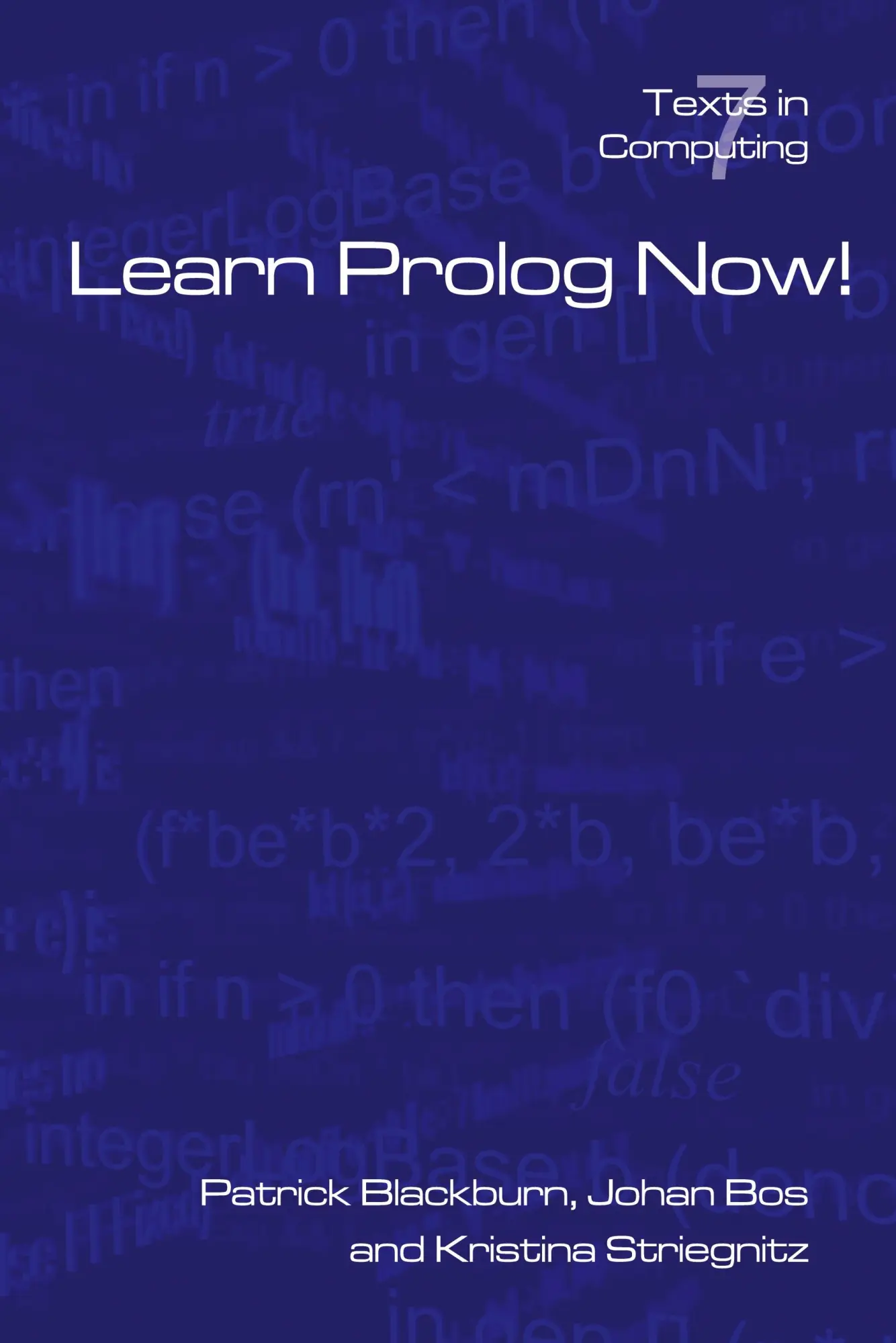 Cover: 9781904987178 | Learn PROLOG Now! | P. Blackburn (u. a.) | Taschenbuch | Englisch