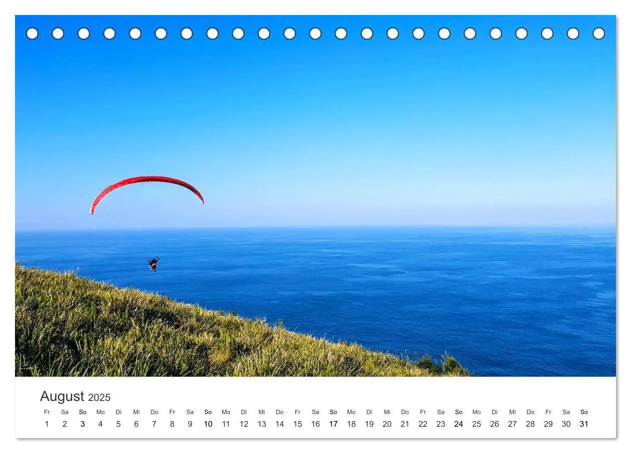 Bild: 9783383957178 | Paragleiten - Der Wunsch vom Fliegen. (Tischkalender 2025 DIN A5...