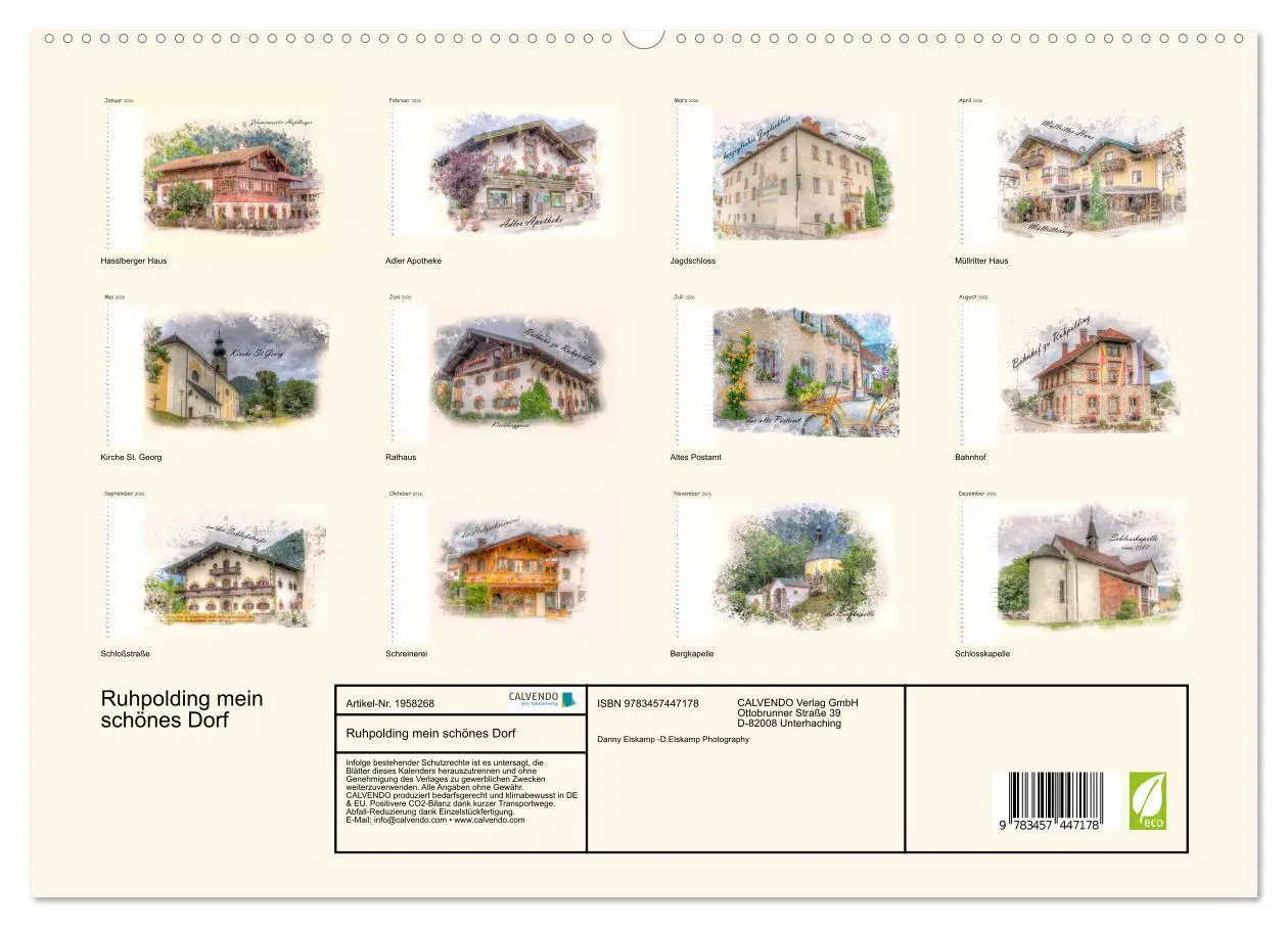 Bild: 9783457447178 | Ruhpolding mein schönes Dorf (hochwertiger Premium Wandkalender...