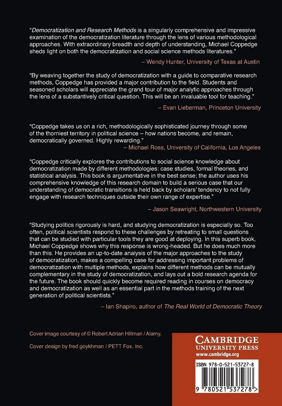 Rückseite: 9780521537278 | Democratization and Research Methods | Michael Coppedge | Taschenbuch