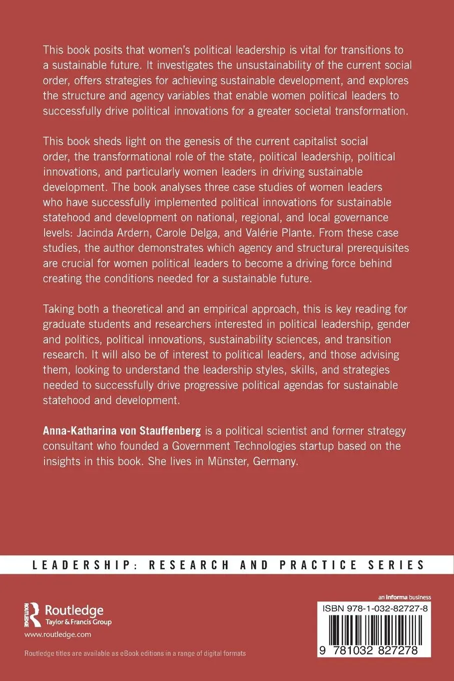Rückseite: 9781032827278 | Women's Political Leadership for Sustainable Development | Taschenbuch