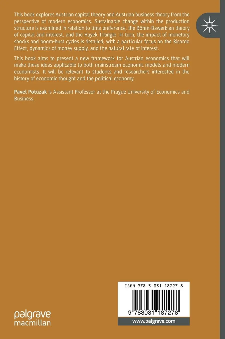 Rückseite: 9783031187278 | Austrian Theory of Capital and Business Cycle | A Modern Approach