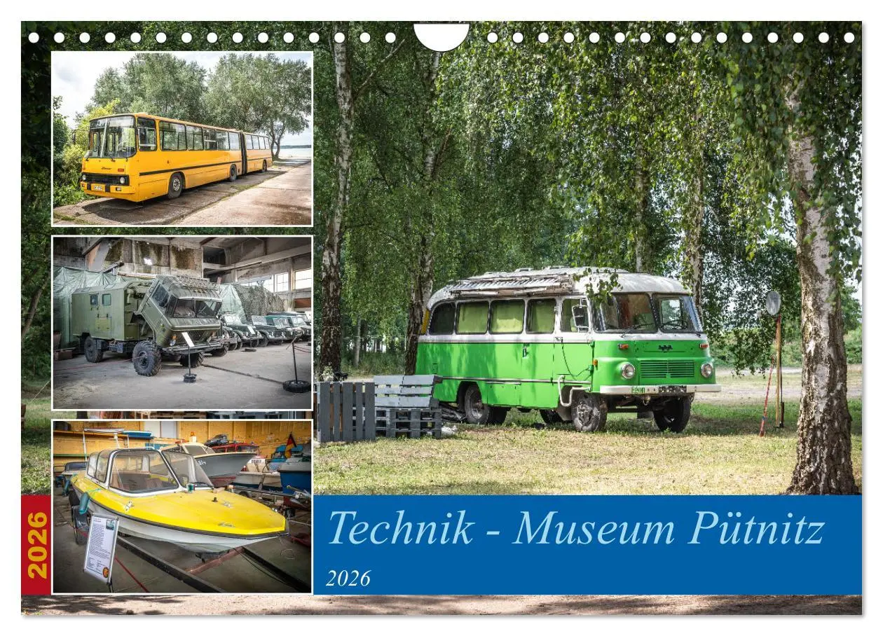 Cover: 9783457367278 | Technik-Museum Pütnitz (Wandkalender 2026 DIN A4 quer), CALVENDO...