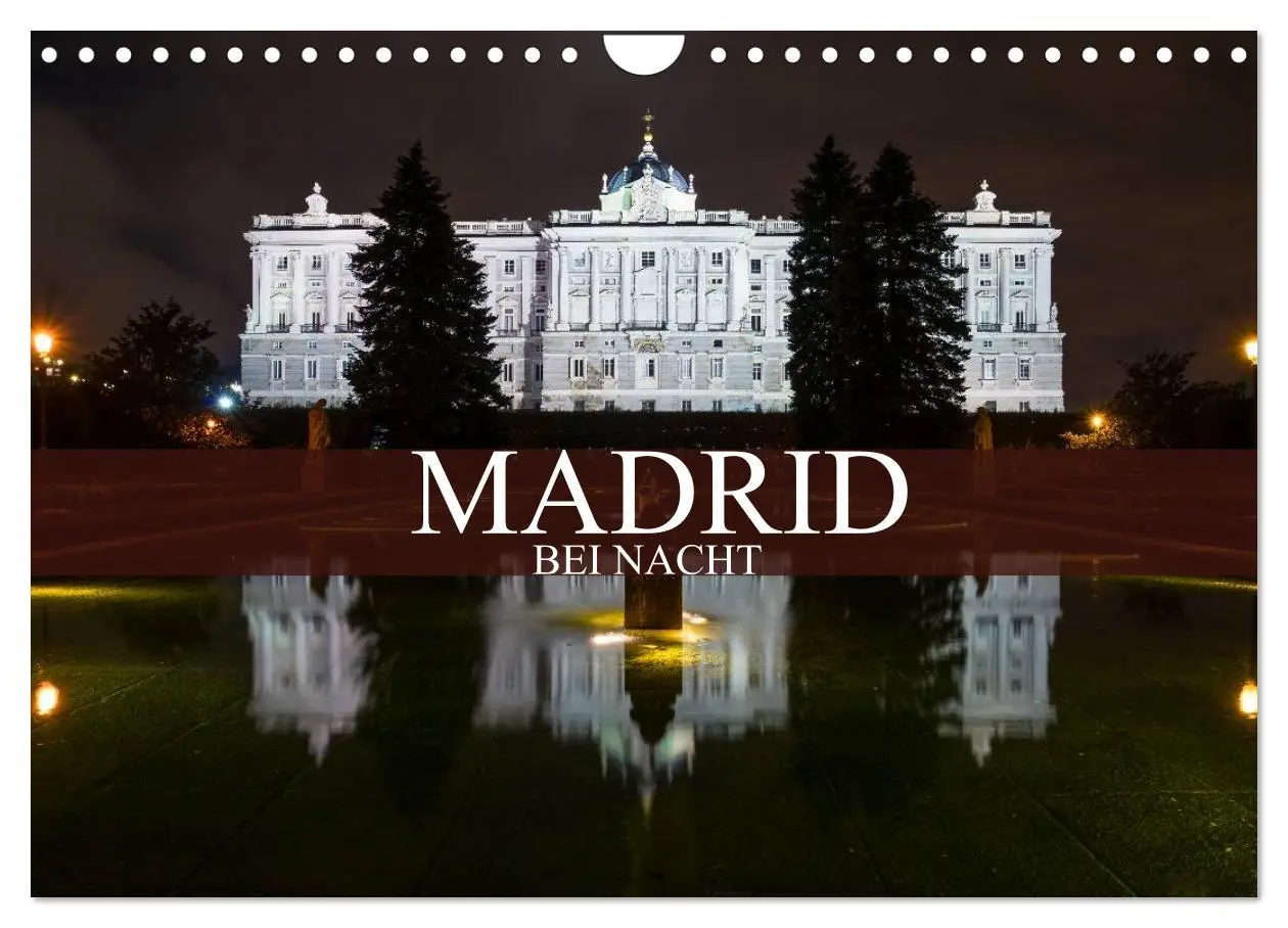 Cover: 9783457987278 | Madrid bei Nacht (Wandkalender 2026 DIN A4 quer), CALVENDO...