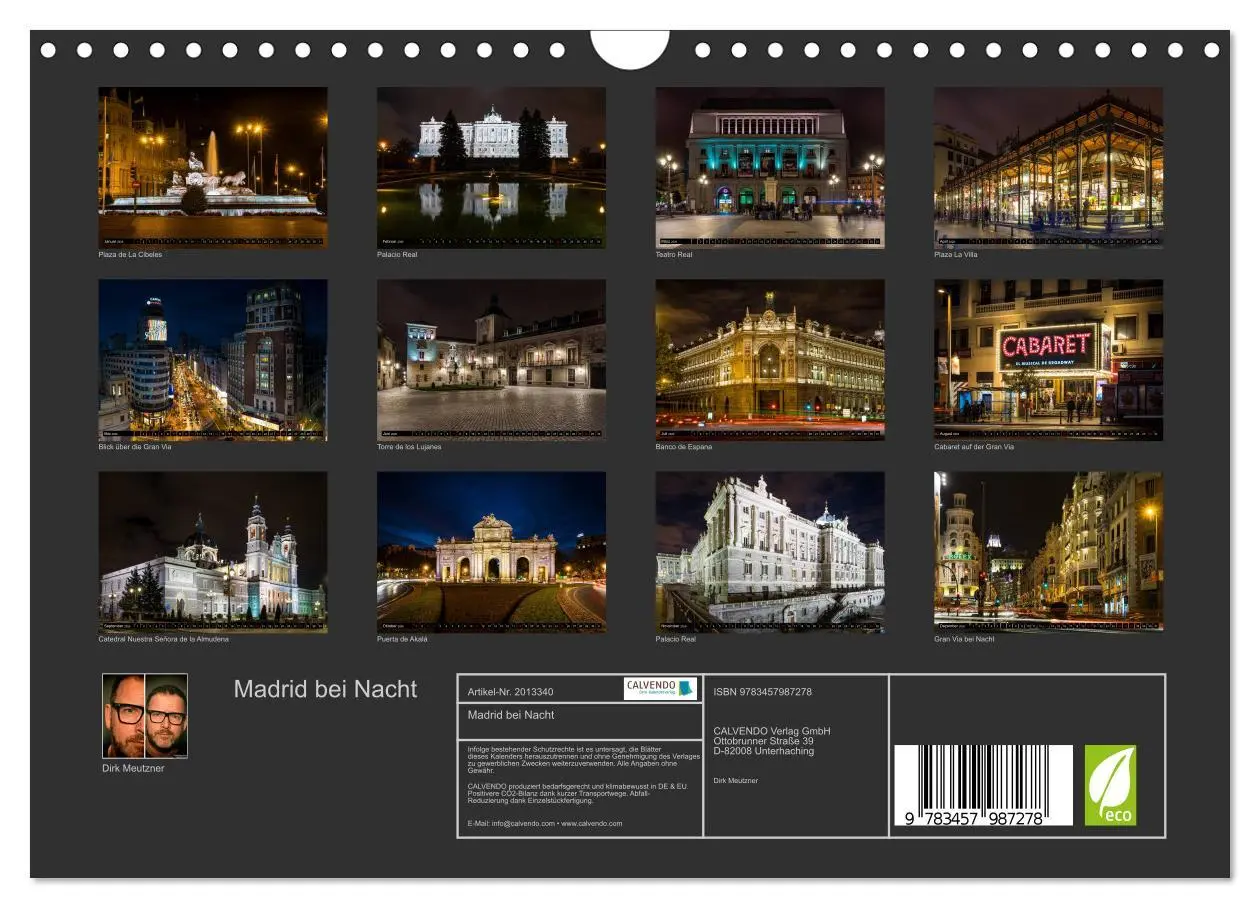 Bild: 9783457987278 | Madrid bei Nacht (Wandkalender 2026 DIN A4 quer), CALVENDO...