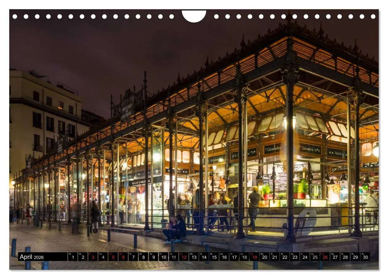 Bild: 9783457987278 | Madrid bei Nacht (Wandkalender 2026 DIN A4 quer), CALVENDO...