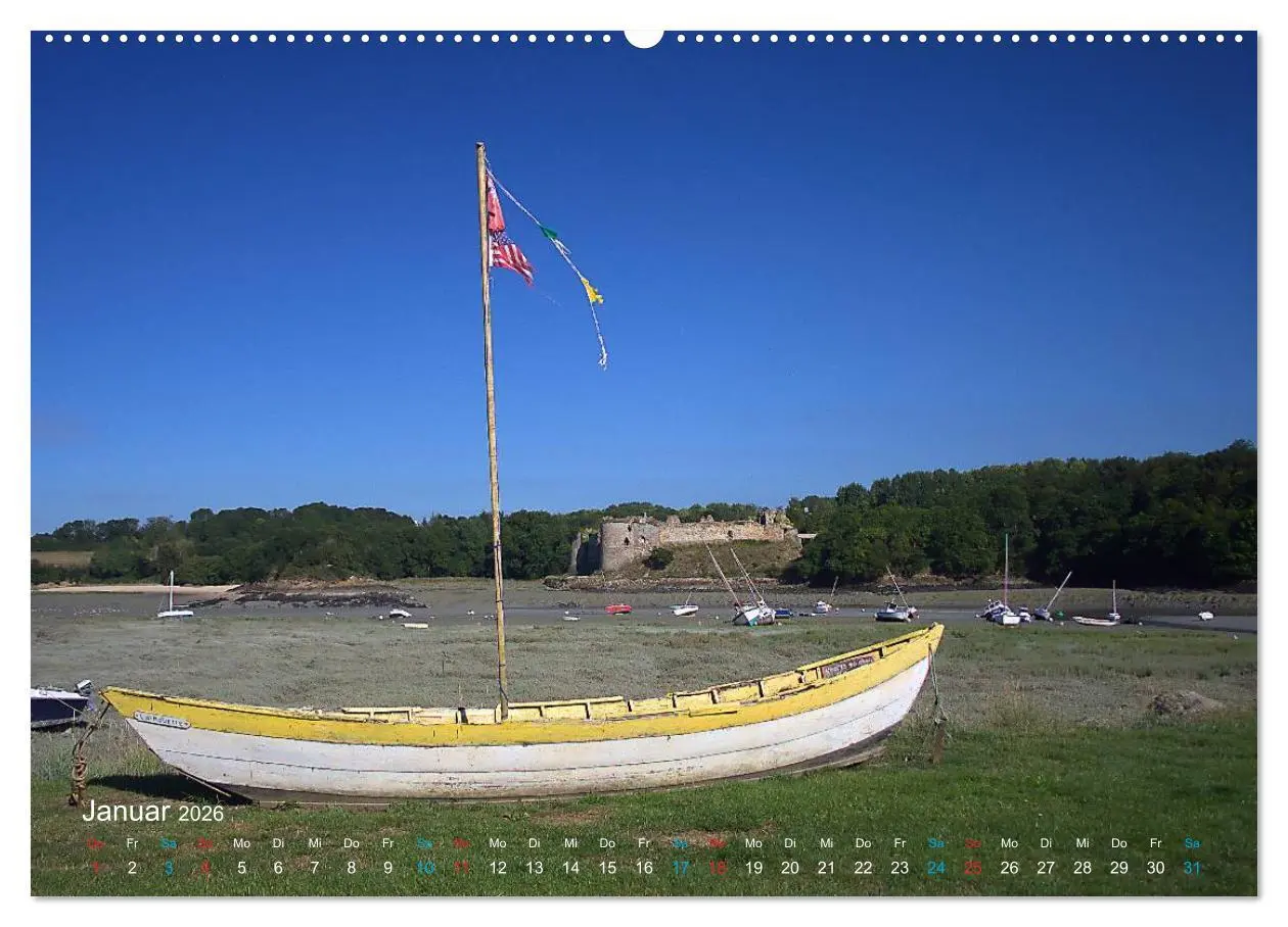 Bild: 9783516077278 | Bretagne - Sehnsucht in Blau (hochwertiger Premium Wandkalender...