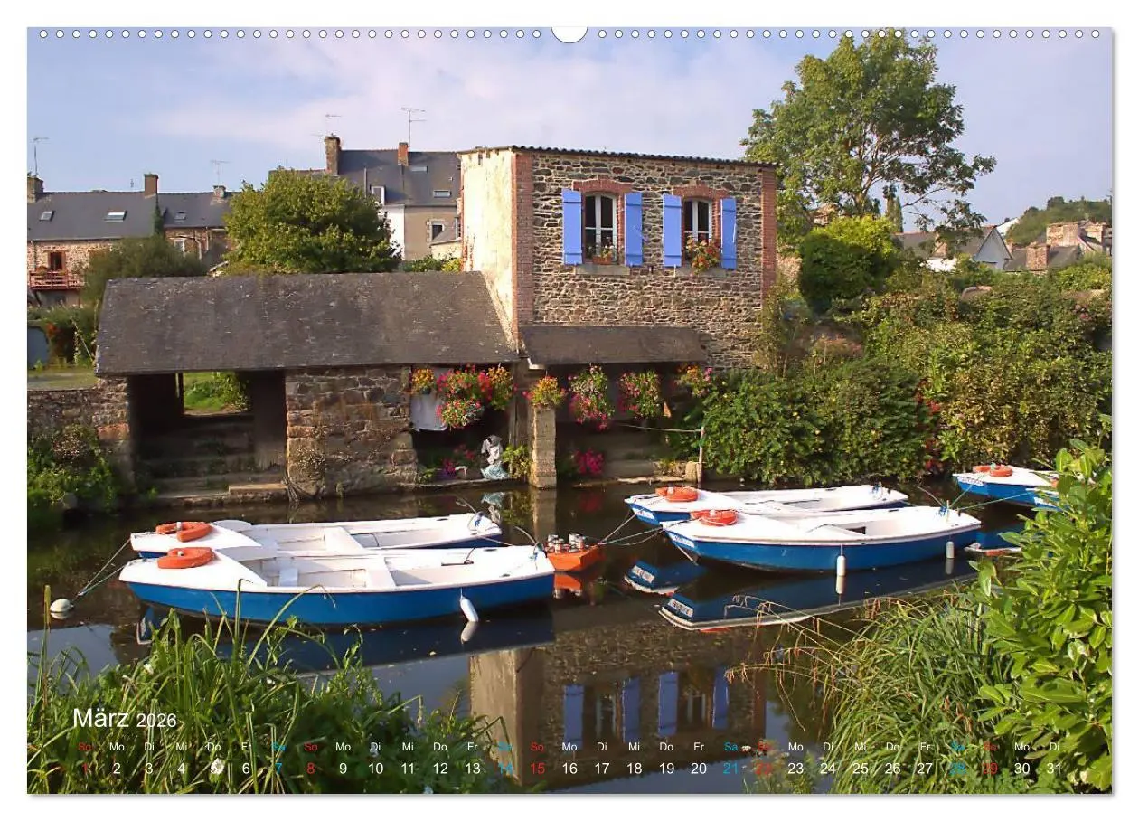 Bild: 9783516077278 | Bretagne - Sehnsucht in Blau (hochwertiger Premium Wandkalender...