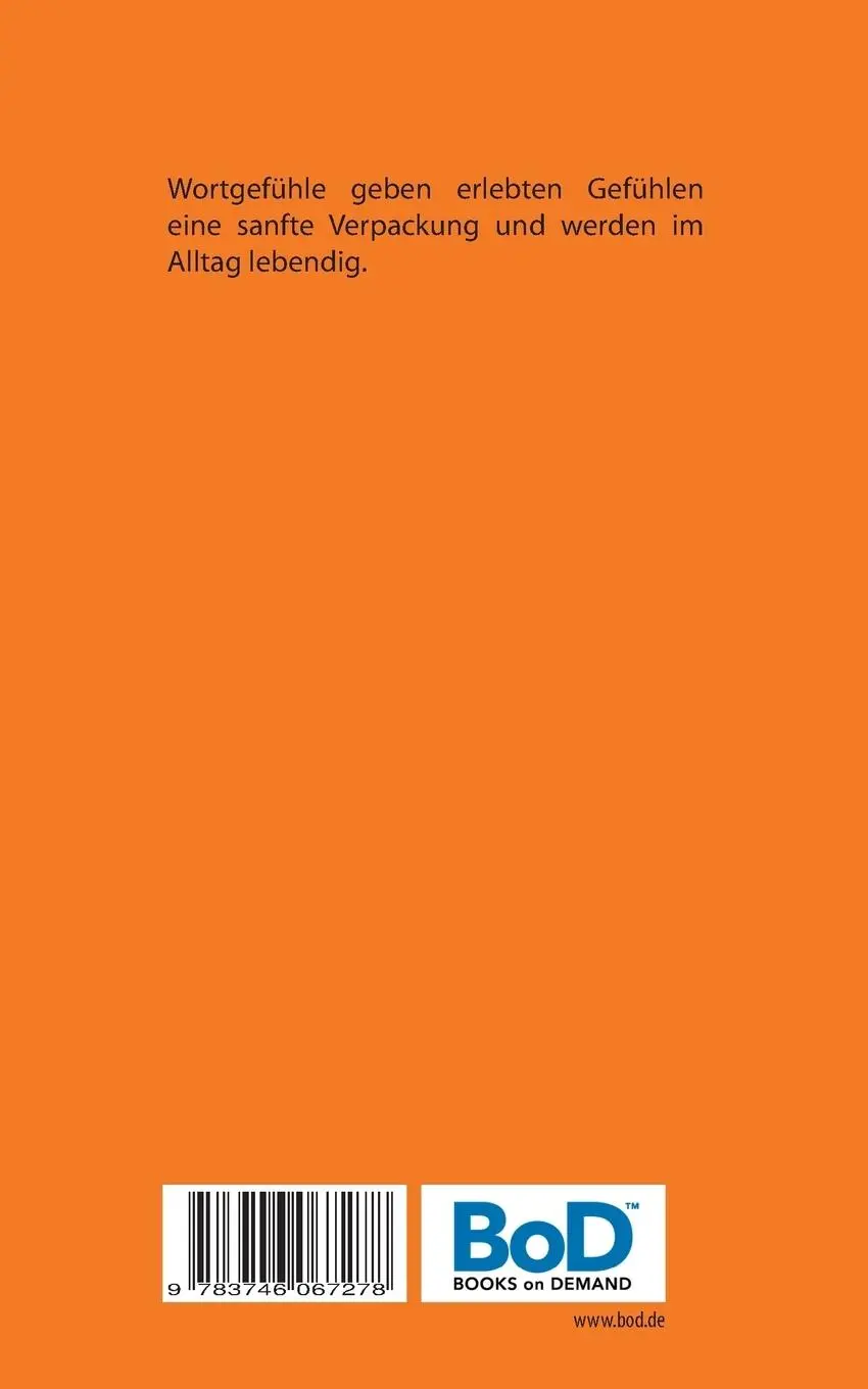 Rückseite: 9783746067278 | Seemond | Wortgefühle | Josef Ambrosch | Taschenbuch | Paperback