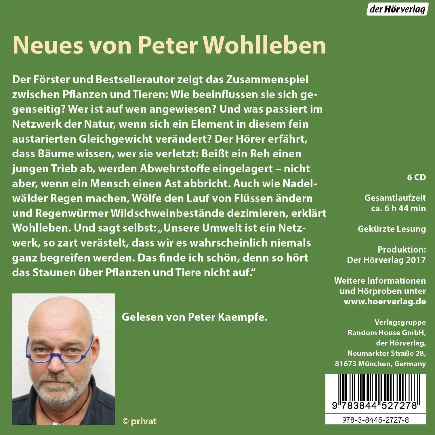Bild: 9783844527278 | Das geheime Netzwerk der Natur | Peter Wohlleben | Audio-CD | Deutsch