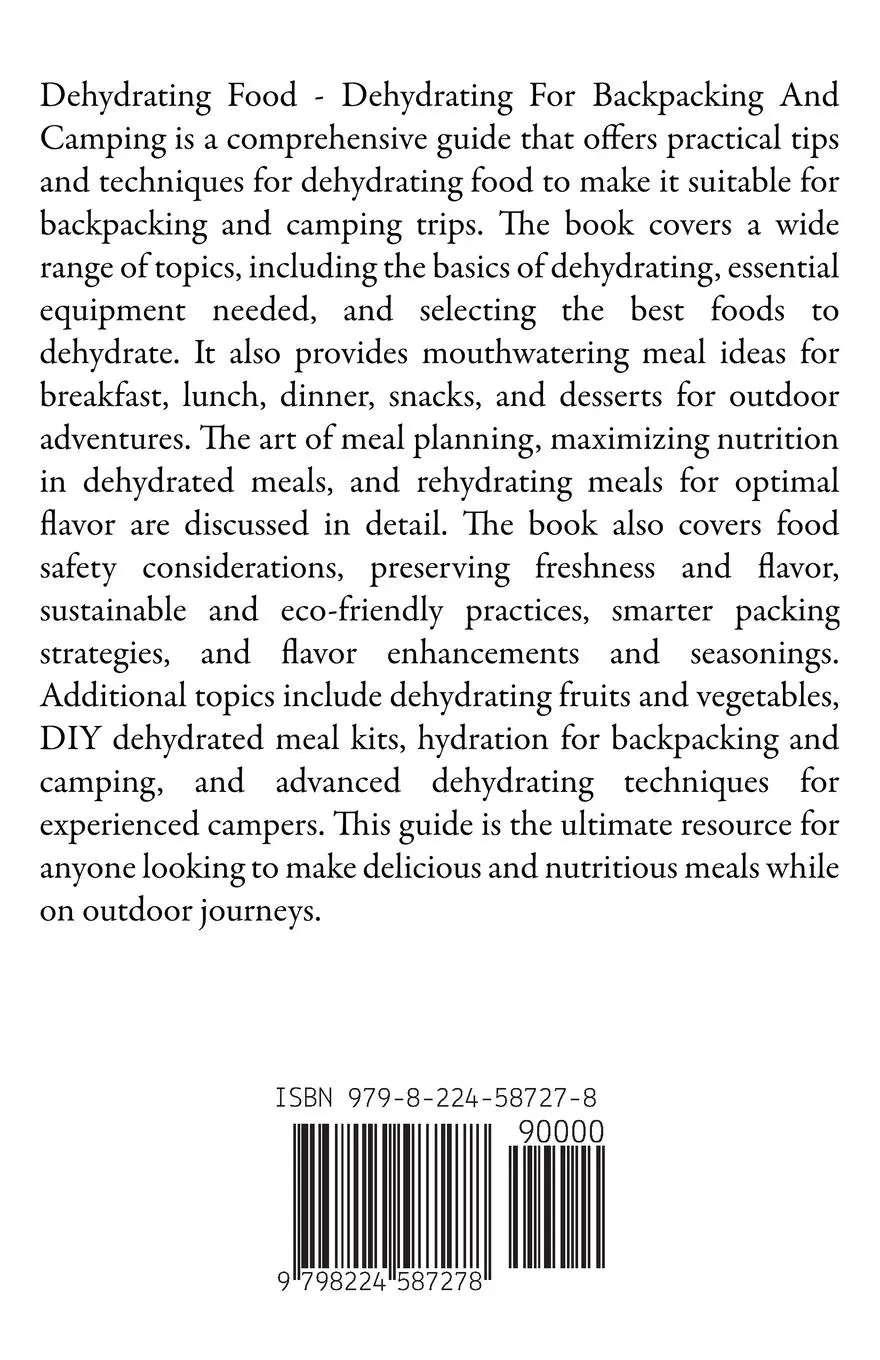 Rückseite: 9798224587278 | Dehydrating Food - Dehydrating For Backpacking And Camping | Mccarthy