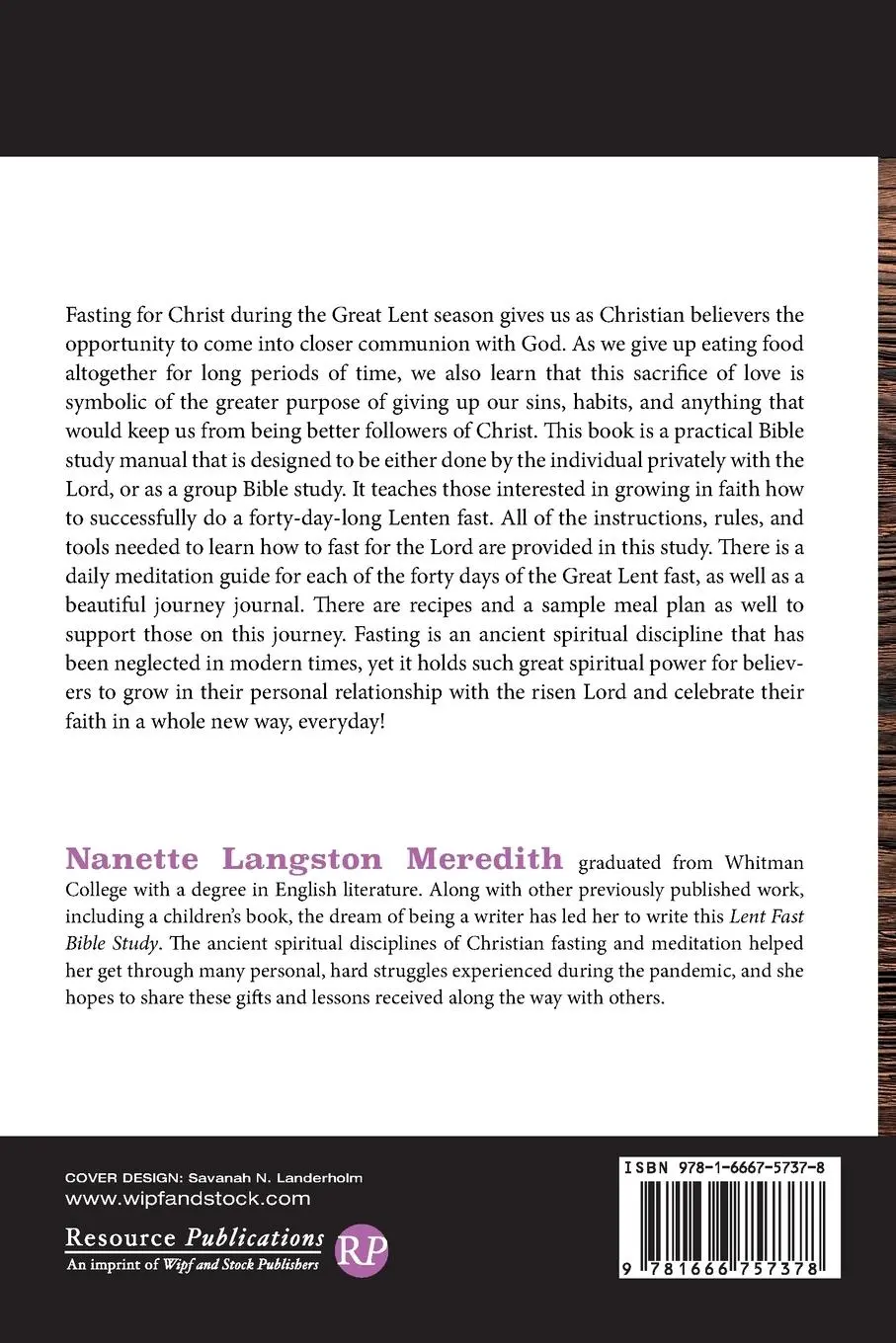 Rückseite: 9781666757378 | Fast With Me | Nanette Langston Meredith | Taschenbuch | Englisch