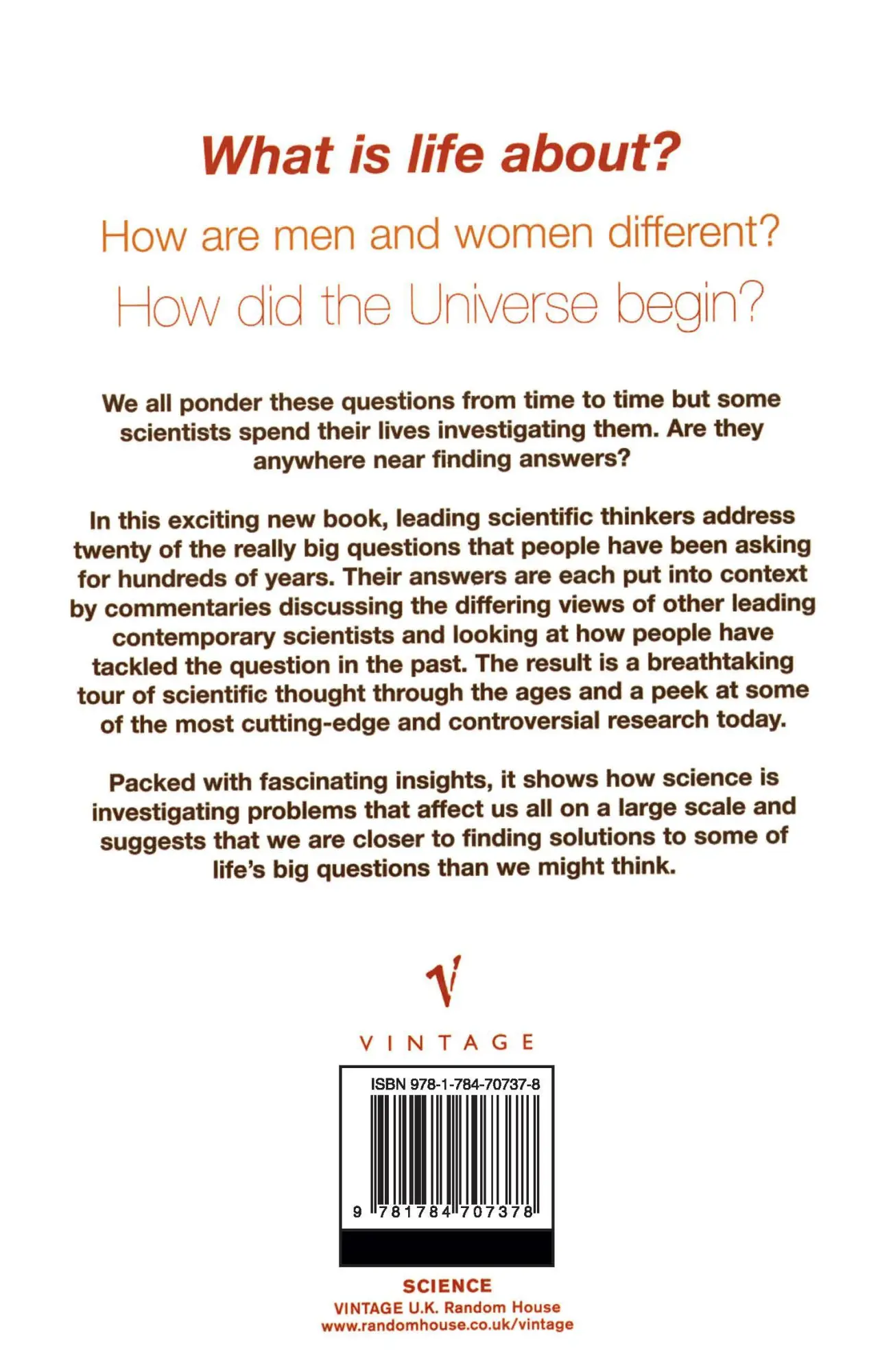 Rückseite: 9781784707378 | Big Questions In Science | Harriet Swain | Taschenbuch | Englisch