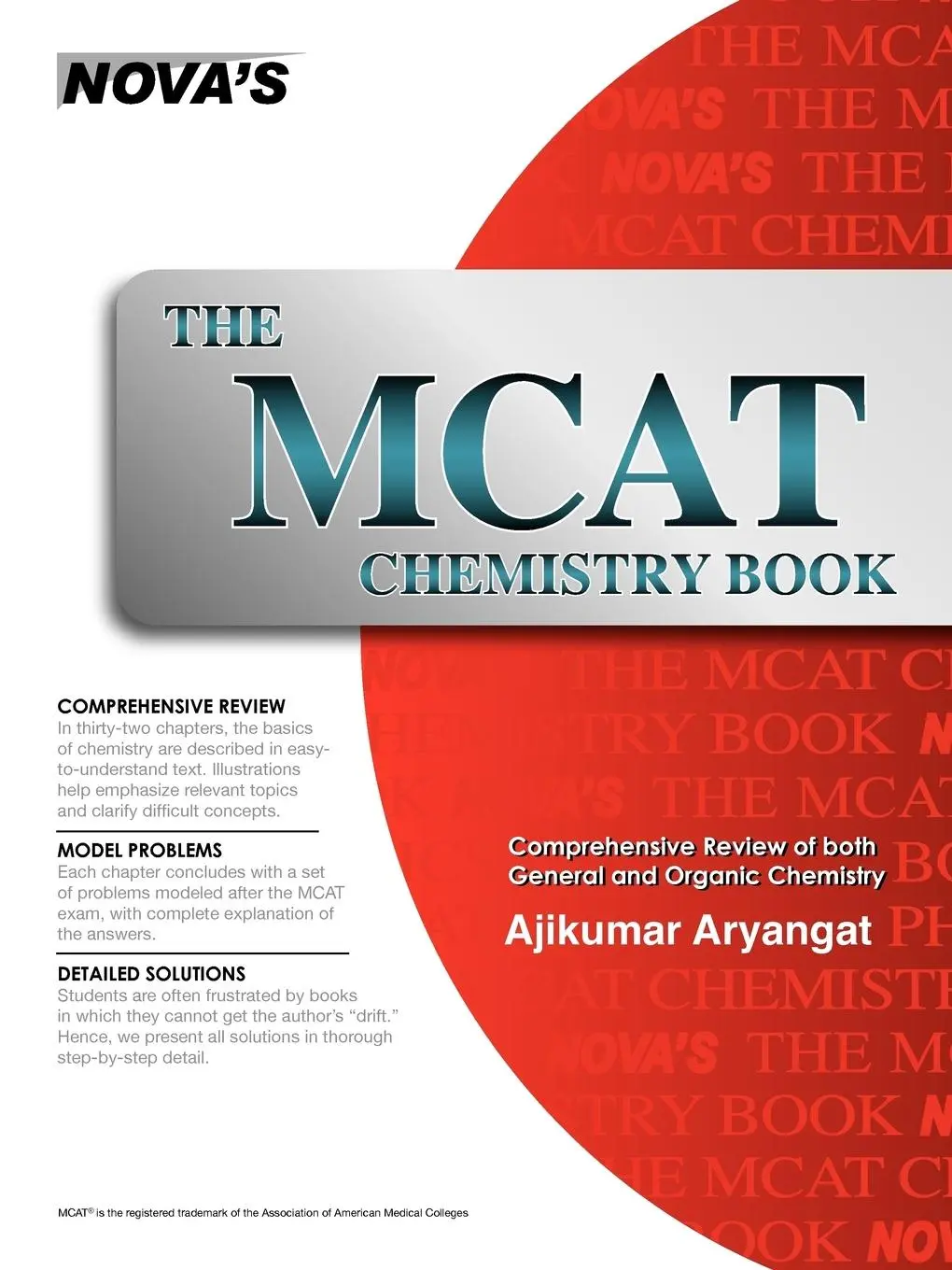 Cover: 9781889057378 | The MCAT Chemistry Book | Ajikumar Aryangat | Taschenbuch | Englisch