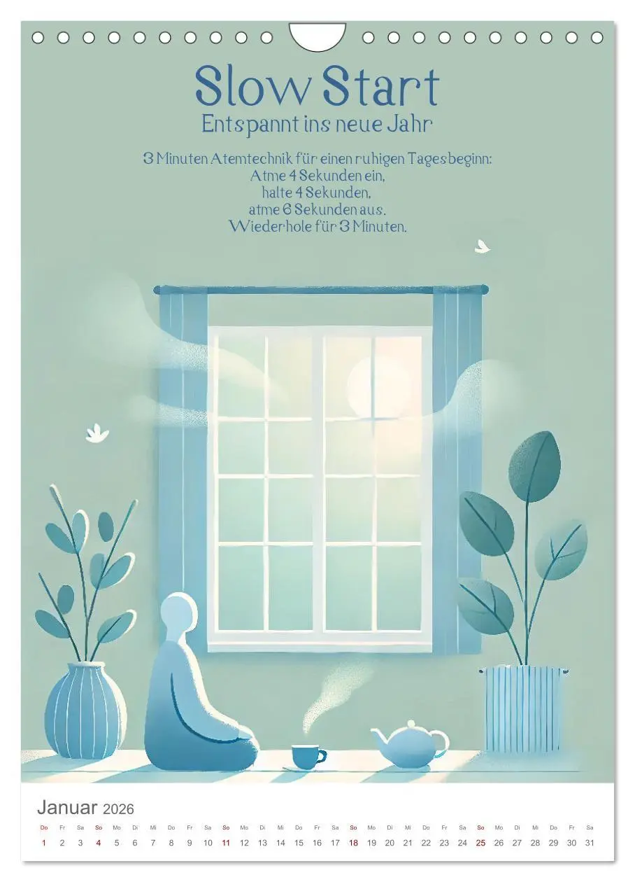 Bild: 9783457287378 | Dein Anti-Stress Kalender - Monatliche Inspirationen für mehr...