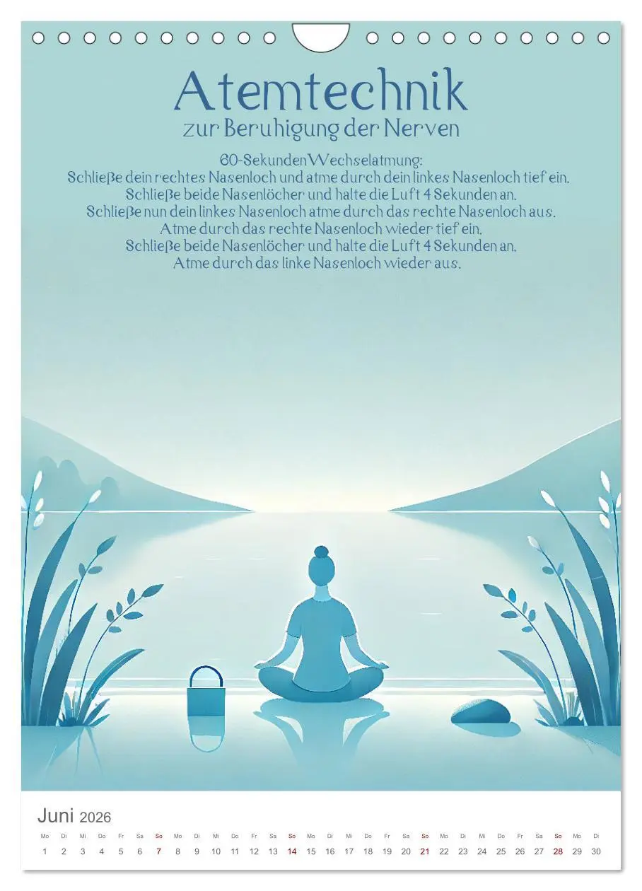 Bild: 9783457287378 | Dein Anti-Stress Kalender - Monatliche Inspirationen für mehr...
