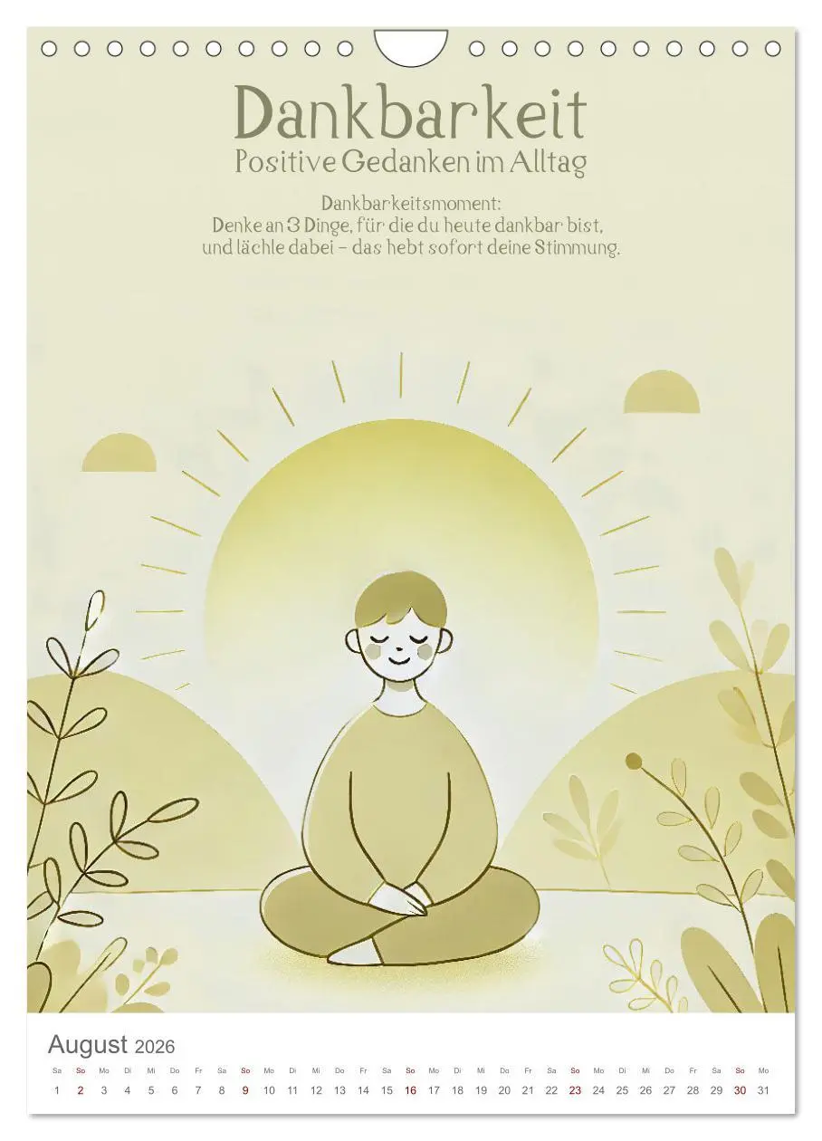 Bild: 9783457287378 | Dein Anti-Stress Kalender - Monatliche Inspirationen für mehr...