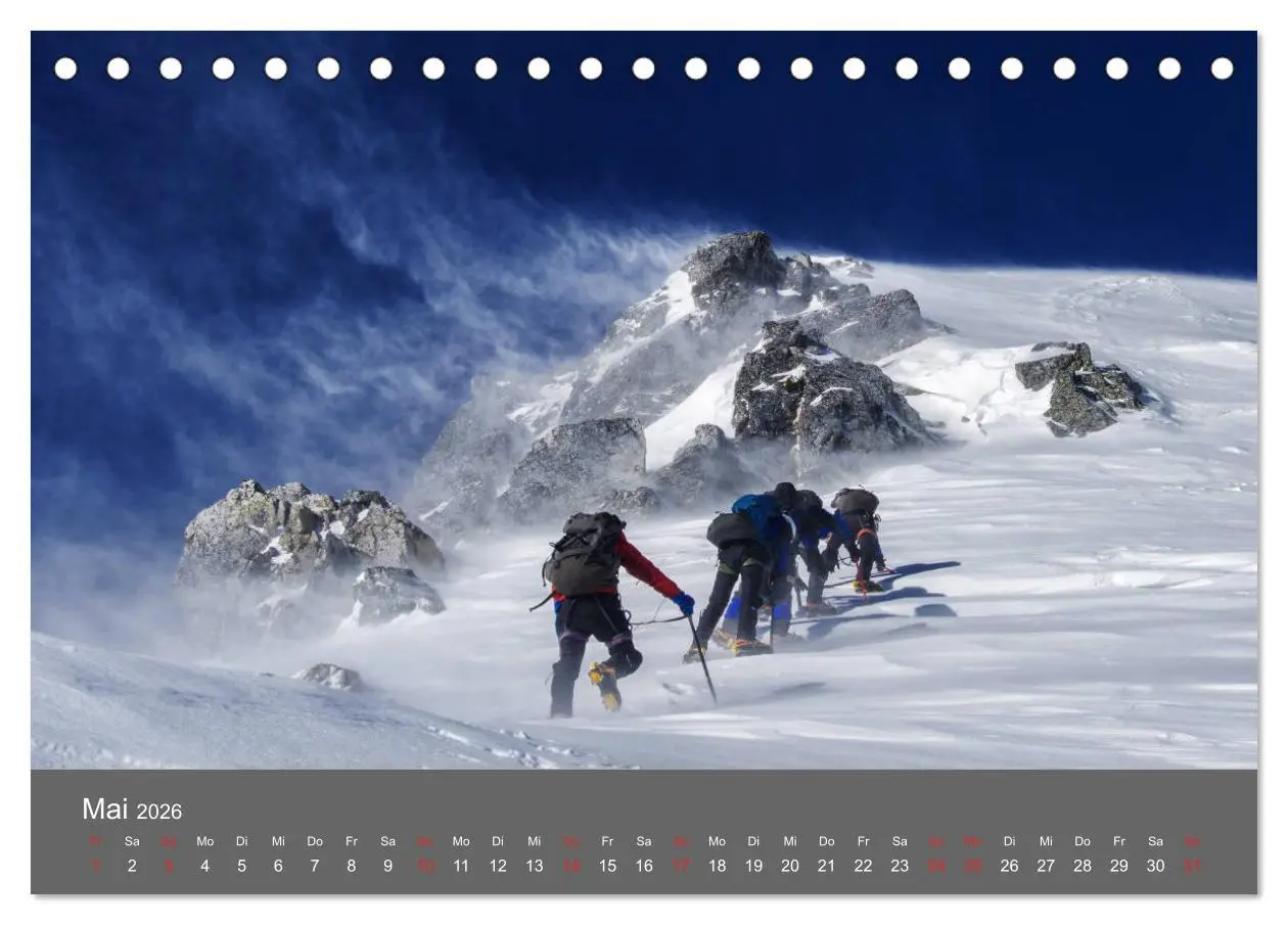 Bild: 9783457807378 | Bergsteigen - Extremsport am Limit (Tischkalender 2026 DIN A5...