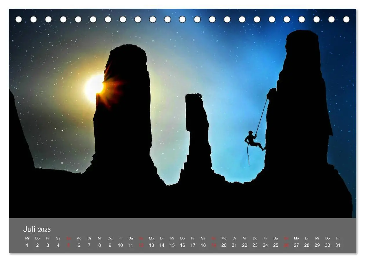 Bild: 9783457807378 | Bergsteigen - Extremsport am Limit (Tischkalender 2026 DIN A5...