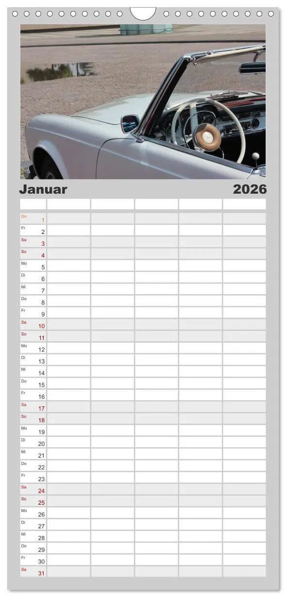 Bild: 9783516517378 | Familienplaner 2026 - Der SL - Ästhetik pur von Mercedes Benz mit 5...