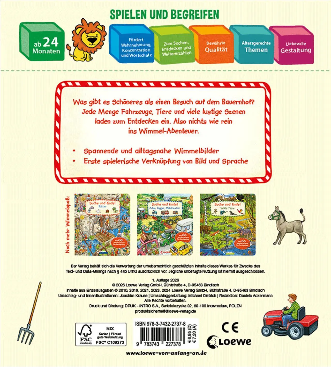 Bild: 9783743227378 | Suche und finde! Bauernhof | Joachim Krause | Buch | 24 S. | Deutsch