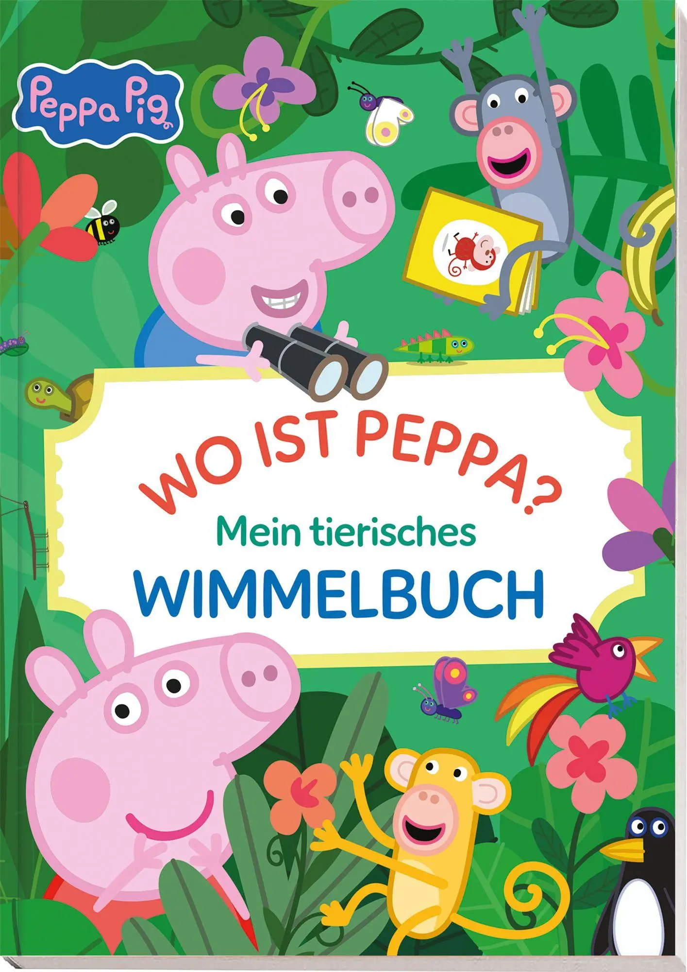 Cover: 9783833247378 | Peppa Pig: Wo ist Peppa? Mein tierisches Wimmelbuch | Wimmelbuch