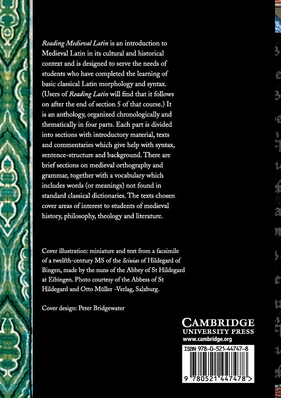 Rückseite: 9780521447478 | Reading Medieval Latin | Keith Sidwell | Taschenbuch | Englisch | 2014