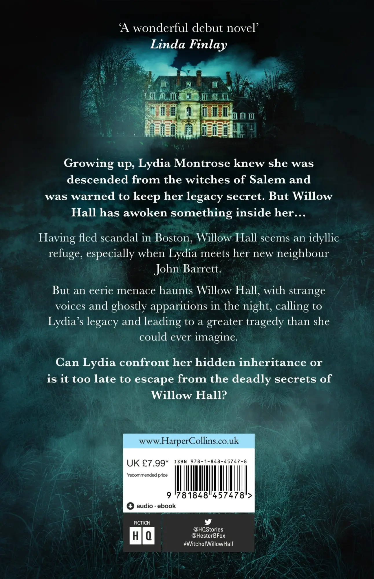 Rückseite: 9781848457478 | The Witch Of Willow Hall | Hester Fox | Taschenbuch | Englisch | 2018