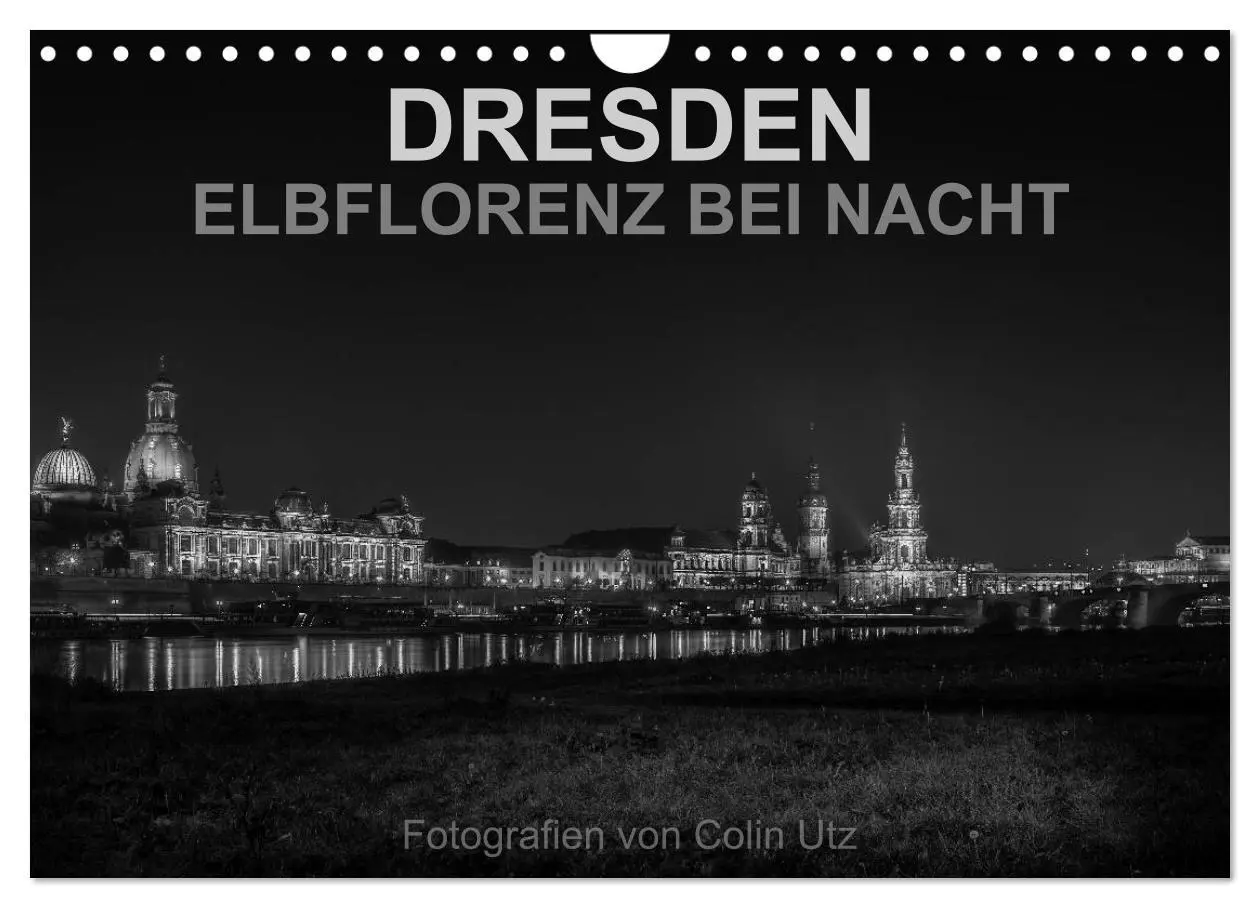 Cover: 9783435637478 | Dresden - Elbflorenz bei Nacht (Wandkalender 2025 DIN A4 quer),...