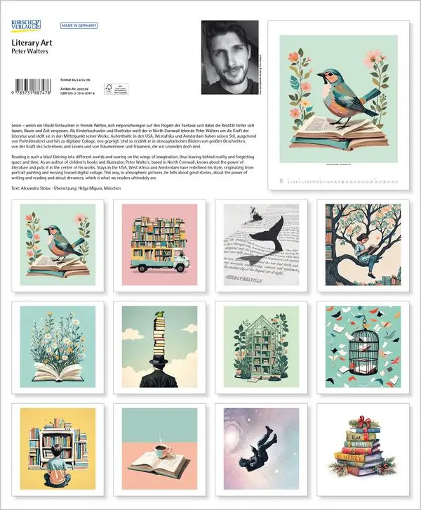 Bild: 9783731887478 | Literary Art 2026 | Verlag Korsch | Kalender | Spiralbindung | 14 S.