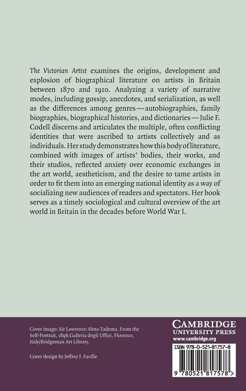 Rückseite: 9780521817578 | The Victorian Artist | Julie F. Codell | Buch | Englisch | 2003